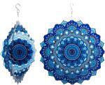 Realne 3D Mandala Szélcsengő 12 (1126-BLU)