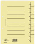 Donau Separatoare A4 carton manila 250 gsm cu index 1-10 100 buc maro deschis (DN-8610001-25)