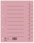 Donau Separatoare A4 carton manila 250 gsm cu index 1-10 100 buc roz (DN-8610001-16)