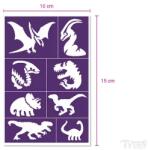 TyToo Dino Fun Dínó Mintás Csillámtetoválás Sablon Szett (KQPXX1800438) - hellojatek