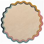 Flair Rugs Natúr színű kézi szövésű gyapjú kerek szőnyeg ø 180 cm Leo Scallop - Flair Rugs