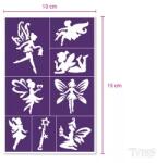 TyToo Pixies Tündér Mintás Csillámtetoválás Sablon Szett (KQPXX1800434) - liliputjatek