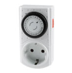 Somogyi Elektronic Kft GAO 0760S mechanikus beltéri időzítő óra, manuális bekapcsolási lehetőség, 30 perces intervallumok, naponta ismétlődő kapcsolások, 250 V, 3680 W (0760S)