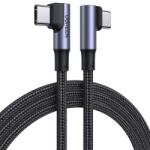 UGREEN Cablu Date si Incarcare USB Type-C la USB Type-C UGREEN US334, Angled 90, 2 m, 5A, 100W, Negru (US334-70645)