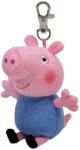 Ty Breloc de plus Ty Peppa Pig - George Keyring (Albastru/Roz)