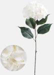 MOS Hortenzia (Hydrangea) prémium dekorációs művirág szál 88cm, krém színű