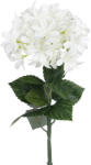 MOS Hortenzia (Hydrangea) prémium dekorációs művirág szál 68cm, fehér színű