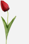 MOS Tulipán dekorációs művirág szál 50cm, piros színű