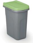Stefanplast Coș pentru colectare selectivă Home Eco System 15 l, gri cu capac verde Cos de gunoi