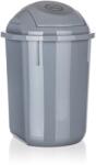 Brilanz Coș de gunoi basculant 8 l, rotund, plastic gri Cos de gunoi