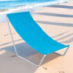  Összecsukható kék kemping/strand/kerti nyugágy táska (Leżak plażowy turystyczny plaże ogrodowy LP4)