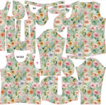 Takoy Panou cu croială pentru geacă softshell SPORT de damă flori green romantic 34
