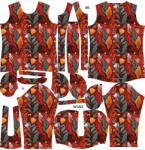 Takoy Panou cu croială pentru geacă softshell SPORT de damă frunze de toamnă Mandy 36