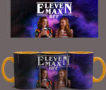  Stranger Things - Eleven és Max BFF bögre (Narancssárga)