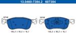 ATE Set placute frana ATE 13.0460-7384.2 (13.0460-7384.2)