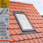 VELUX Fereastra VELUX GZL 78X140 1051B + Rama EDW 2000 (VELUX GZL MK08 1051B +EDW 2000)