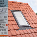 VELUX Fereastra VELUX GLU 66X118 0061B + Rama EDW 2000 (VELUX GLU FK06 0061B +EDW 2000)