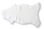 Wooline Piele de oaie albă TĂIATĂ SCURT, 95 x 55 cm Covor