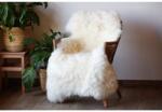 Wooline Piele de oaie, crem albă, ROYAL EXCLUSIVE, 135 x 90 cm Covor