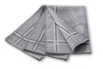 Wooline Prosoape de bucătărie jacquard 3 buc, ridichi, gri 50x70 cm