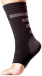 Wooline Bandaj elastic pentru gleznă, călcâi complet acoperit, negru Mărime: L