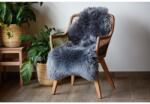 Wooline Piele de oaie, gri, 80 x 65 cm Covor