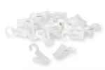 Wooline Clipsuri din plastic pentru perdele, transparente, cu cârlig