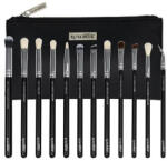 Luxorise Set 12 Pensule Machiaj, Luxorise, Silver, Borseta inclusa (TS2672)