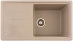 FLOW FCB-7843SLS/1T, Chiuveta de bucatarie din granit cu o cuva si scurgator, seria SLIM LONG, Sahara, 780x435x200 mm, FLOW (18253) Chiuveta