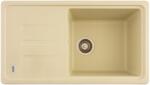 FLOW FCB-7843SLI/1T, Chiuveta de bucatarie din granit cu o cuva si scurgator, seria SLIM LONG, Ivory, 780x435x200 mm, FLOW (18252) Chiuveta