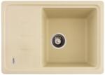 FLOW FCB-6143SI/1T, Chiuveta de bucatarie din granit cu o cuva si scurgator, seria SLIM, Ivory, 615x430x200 mm, FLOW (18266) Chiuveta