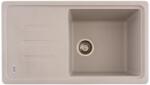 FLOW FCB-7843SLA/1T, Chiuveta de bucatarie din granit cu o cuva si scurgator, seria SLIM LONG, Avena, 780x435x200 mm, FLOW (18254) Chiuveta