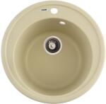 FLOW FCB-510SI/1, Chiuveta de bucatarie din granit cu cuva rotunda, seria SUN, Ivory, 510x200 mm, FLOW (18256) Chiuveta