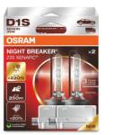 OSRAM 2 lămpi cu descărcare de xenon D1S 66140XN2-2HB OSRAM Night Breaker Laser +220% Cutie