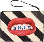Seletti Poșetă Toiletpaper Stripes Shit plată 28 cm cu toartă (02585)