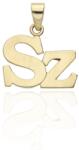 Gold letter pendants 14 K arany Sz Betű medál - AU-XS2-SZ-90 (AU-XS2-SZ-90)
