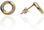 Gold earrings for ladies AU84647 - 14 karátos arany beszúrós fülbevaló (AU84647)