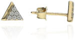 Gold earrings for ladies AU82510 - 14 karátos arany női beszúrós fülbevaló pár (AU82510)