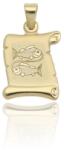 Gold horoscope pendants 14 karátos arany halak horoszkóp medál - AU1-1-4-12-70 (AU1-1-4-12-70)