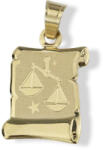 Gold horoscope pendants 14 karátos arany mérleg horoszkóp medál - AU1-1-3-07-90 (AU1-1-3-07-90)