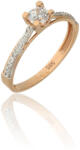 Gold rings AU80198 - 14 karátos női arany eljegyzési gyűrű Méret: 55 (AU80198)