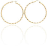 Gold earrings for ladies AU73942 - 14 karátos arany női karika fülbevaló (AU73942)