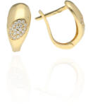 Gold earrings for ladies AU80484 - 14 karátos arany női fülbevaló Francia patentzárral (AU80484)