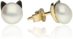 Gold earrings for ladies AU79890 - 14 karátos arany női beszúrós fülbevaló (AU79890)