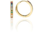 Gold earrings for ladies AU78643 - 14 karátos arany női fülbevaló bepattintós zárral (AU78643)