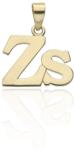 Gold letter pendants 14 K arany Zs Betű medál - AU-XS2-ZS-80 (AU-XS2-ZS-80)