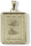 Gold horoscope pendants 14 karátos arany halak horoszkóp medál - AU1-1-5-12-90 (AU1-1-5-12-90)