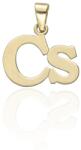 Gold letter pendants 14 K arany Cs Betű medál - AU-XS2-CS-70 (AU-XS2-CS-70)