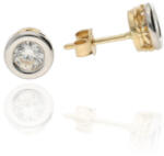 Gold earrings for ladies AU68984 - 14 karátos arany női beszúrós fülbevaló (AU68984)