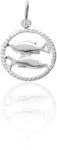 Fine Silver 925-ös ezüst halak horoszkóp medál - AG1-1-8-12-100 (AG1-1-8-12-100)